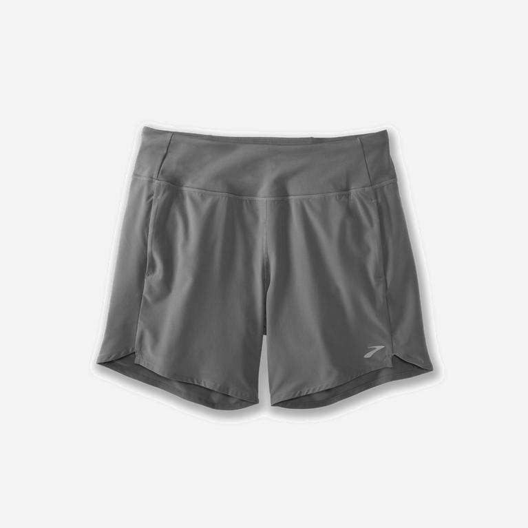 Brooks Women's Chaser 7 Running Shorts Singapore - Steel/grey (75061-LVCP)